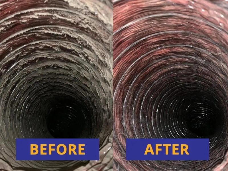 Pure Green Air Duct Cleaning Arvada technician cleaning ductwork
